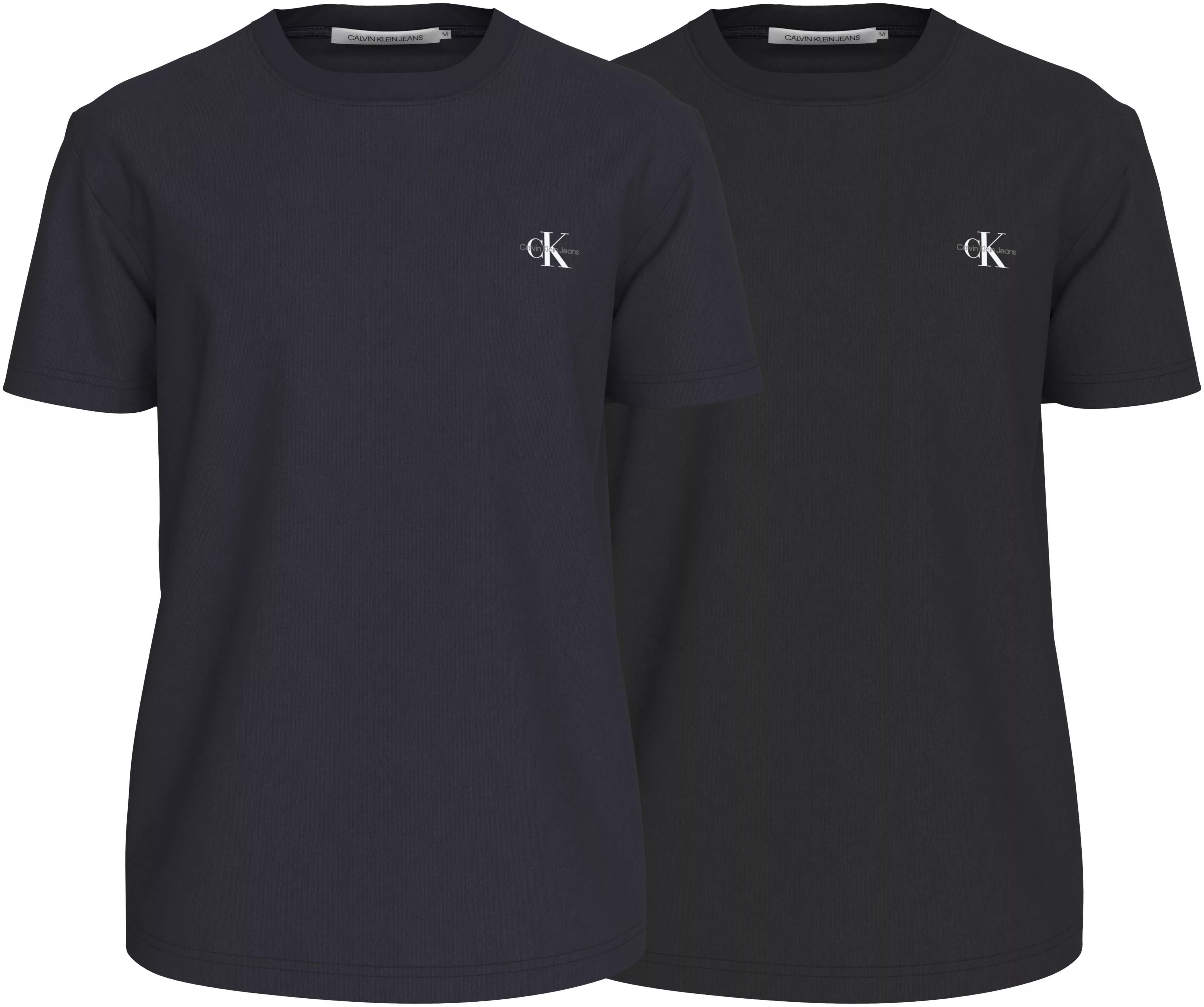 Calvin Klein Jeans T-Shirt 2 PACK MONOLOGO Logodruck günstig online kaufen