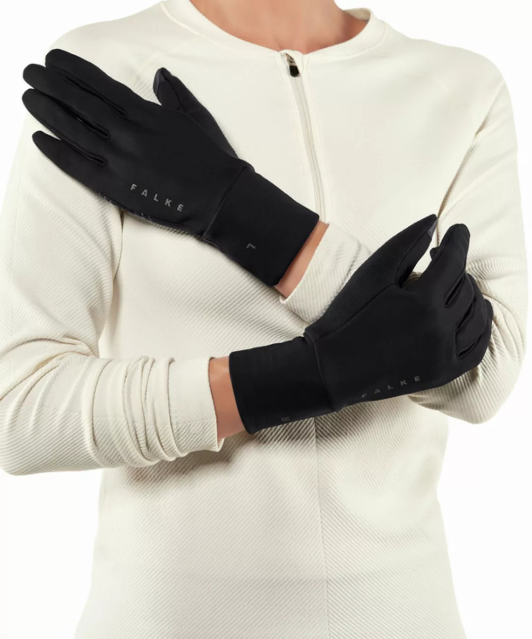 FALKE Handschuhe, M-L, Schwarz, Uni, 38677-300002 günstig online kaufen