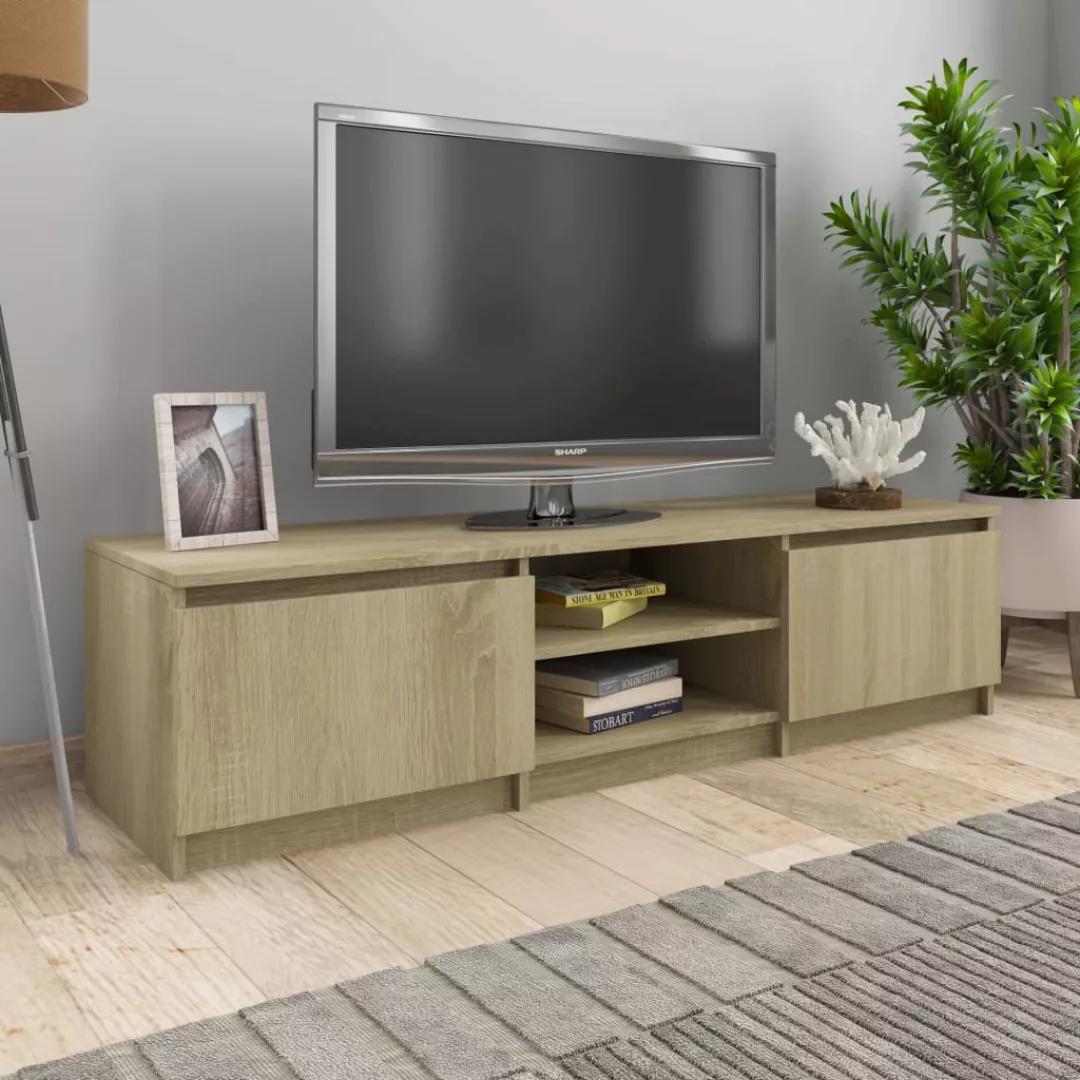 vidaXL TV-Schrank TV-Schrank Sonoma-Eiche 1404035,5 cm Spanplatte Lowboard günstig online kaufen