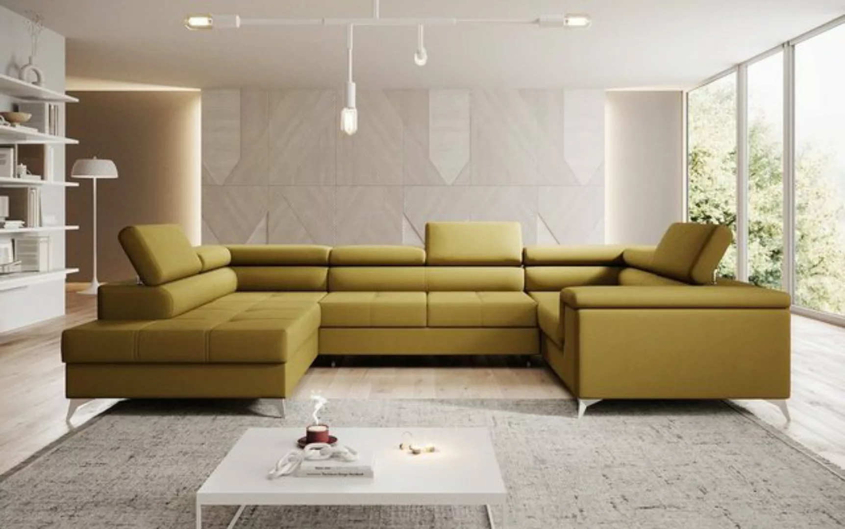 Luxusbetten24 Schlafsofa Designer Sofa Torino, mit Schlaf- und Klappfunktio günstig online kaufen