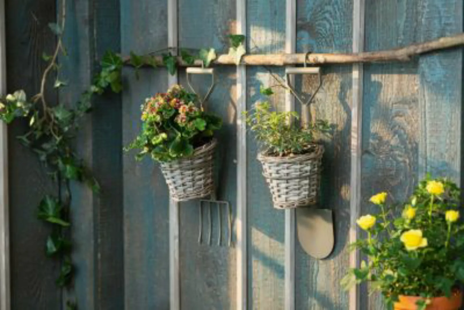 HOME Living Hängepflanzer Gartenspaß Blumentöpfe taupe günstig online kaufen