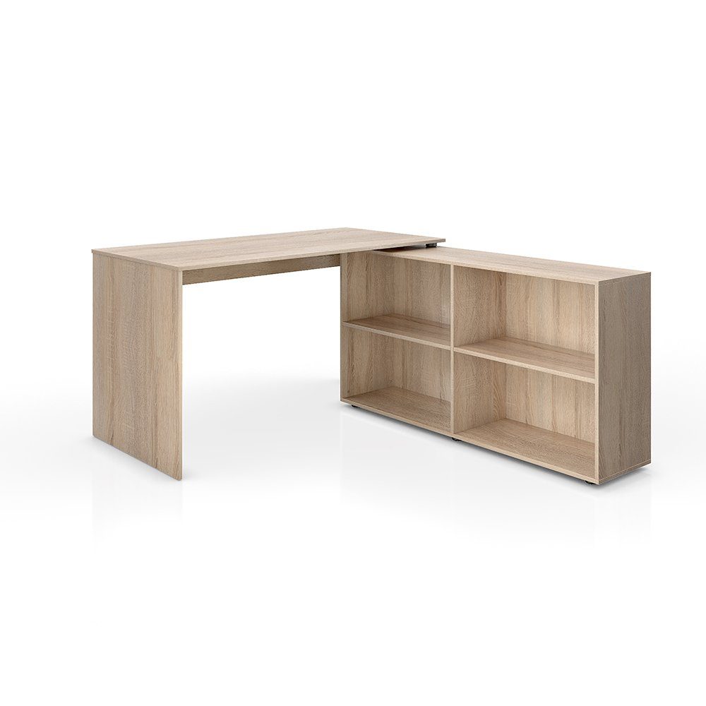 Vicco Eckschreibtisch FlexPlus, Sonoma, 137 x günstig online kaufen