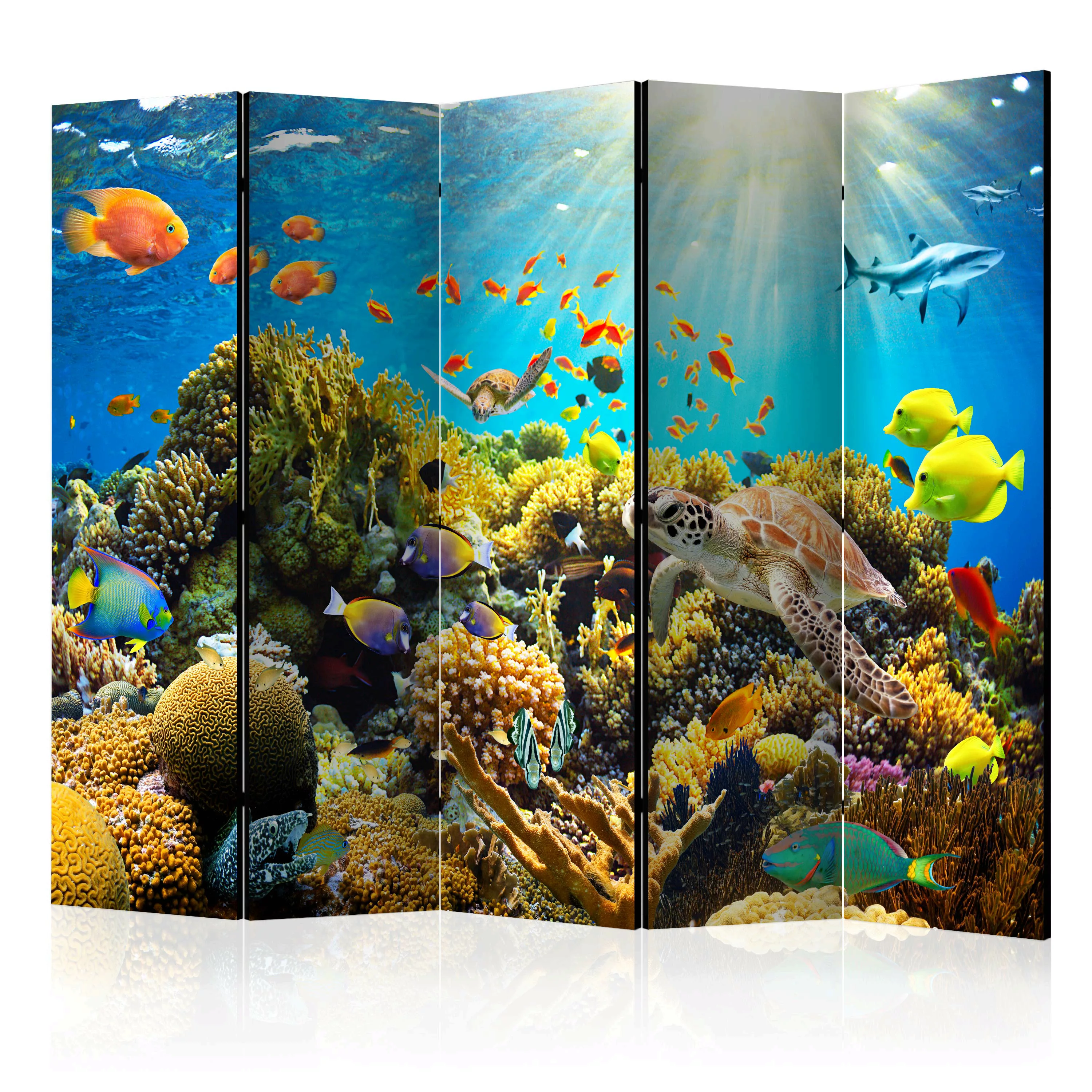 5-teiliges Paravent - Underwater Land Ii [room Dividers] günstig online kaufen