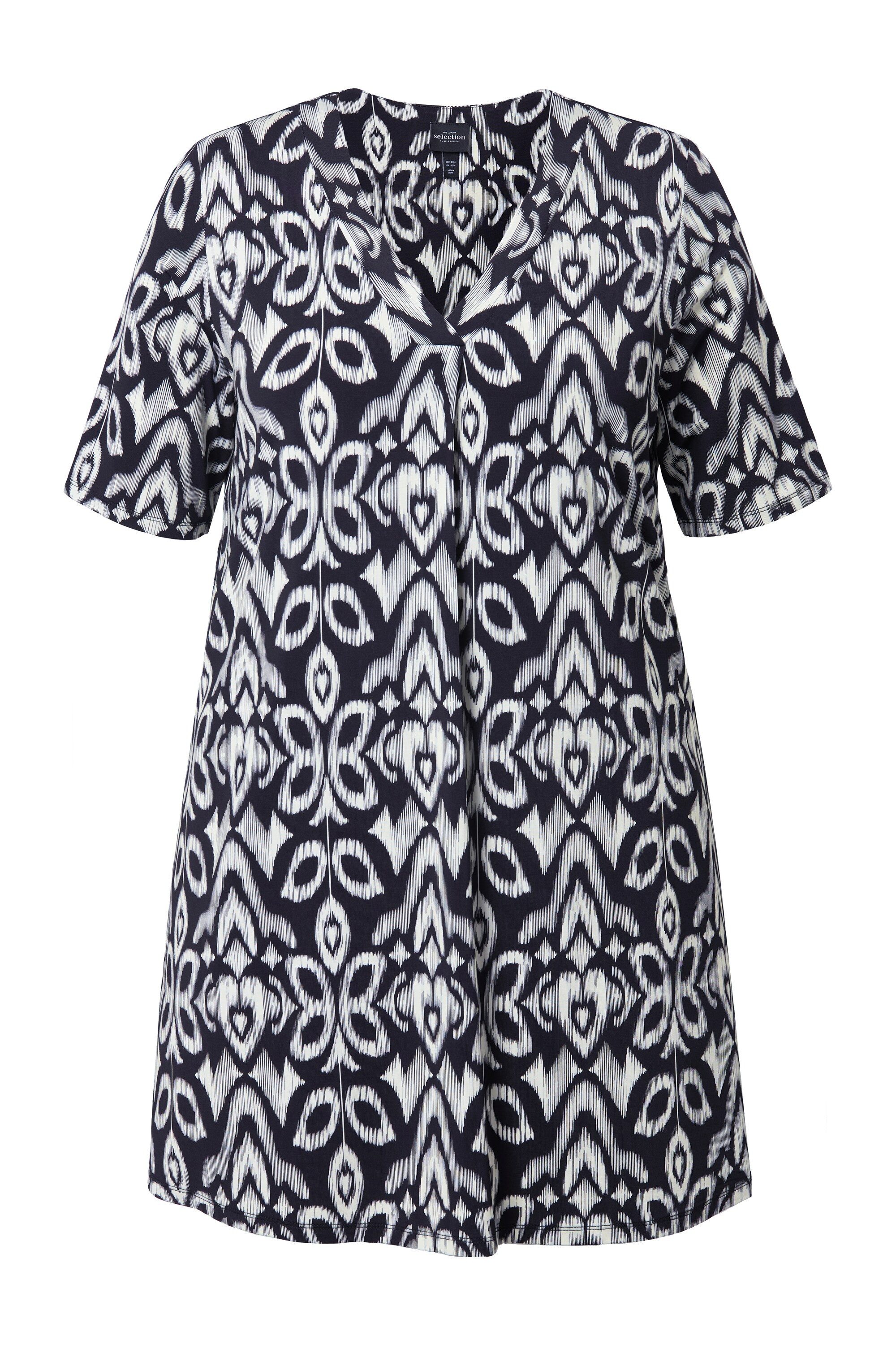 Ulla Popken T-Shirt Slinky-Longshirt florales Design günstig online kaufen