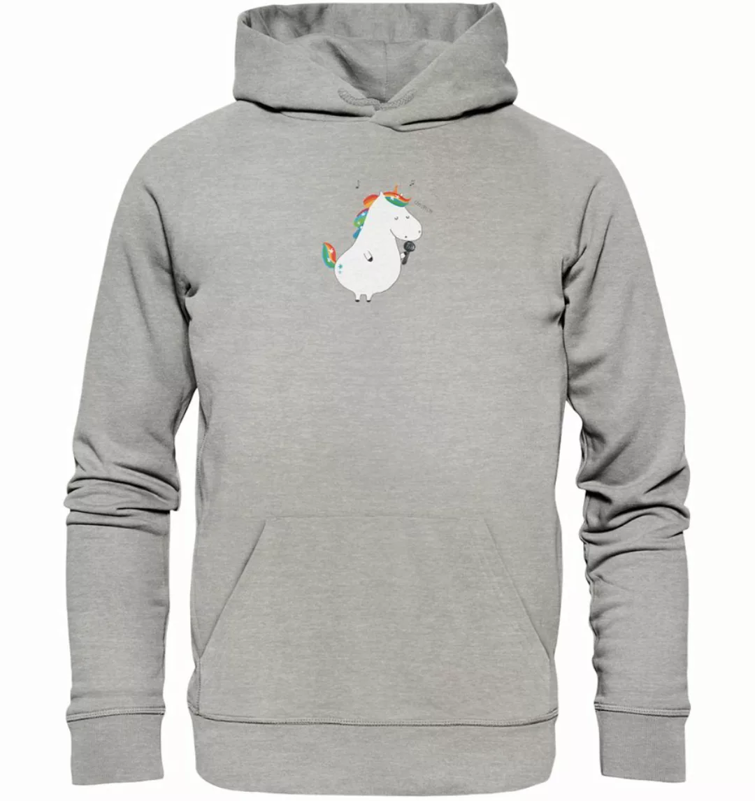 Mr. & Mrs. Panda Hoodie Größe L Einhorn Sänger - Heather Grey - Geschenk, H günstig online kaufen