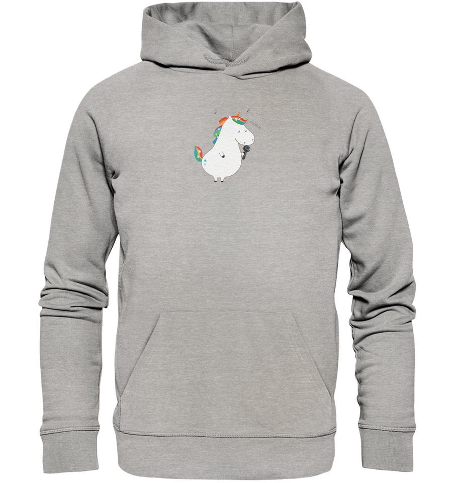 Mr. & Mrs. Panda Hoodie Größe M Einhorn Sänger - Heather Grey - Geschenk, M günstig online kaufen