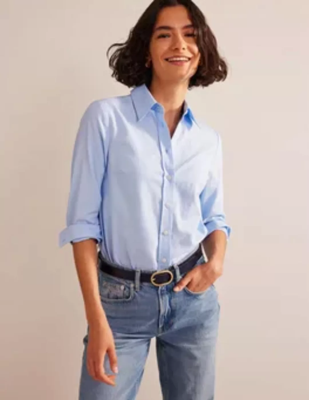 Sienna Baumwollhemd Damen Boden, Oxford-Blau günstig online kaufen