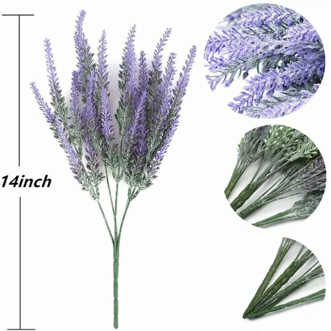 Kunstblumenstrauß Kunstblumensträuße 12-st künstliche Blumen Lavendel, günstig online kaufen