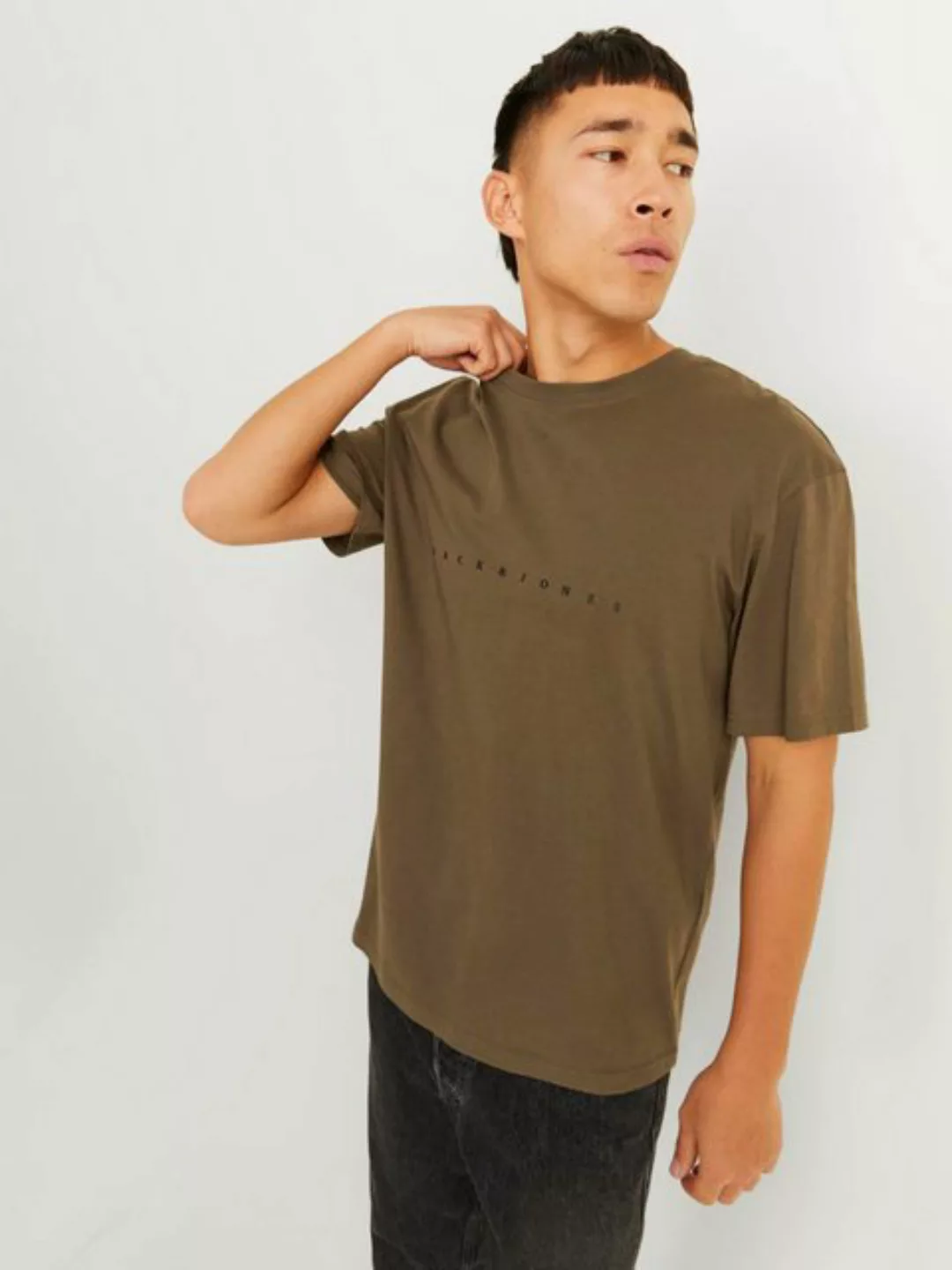 Jack & Jones Rundhalsshirt "JJESTAR JJ TEE SS NOOS", mit Logo Schriftzug günstig online kaufen