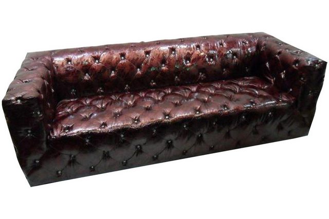 JVmoebel Sofa, Sofa Chesterfield 3 Sitzer Luxus Couch Braun Sofas Ledersofa günstig online kaufen