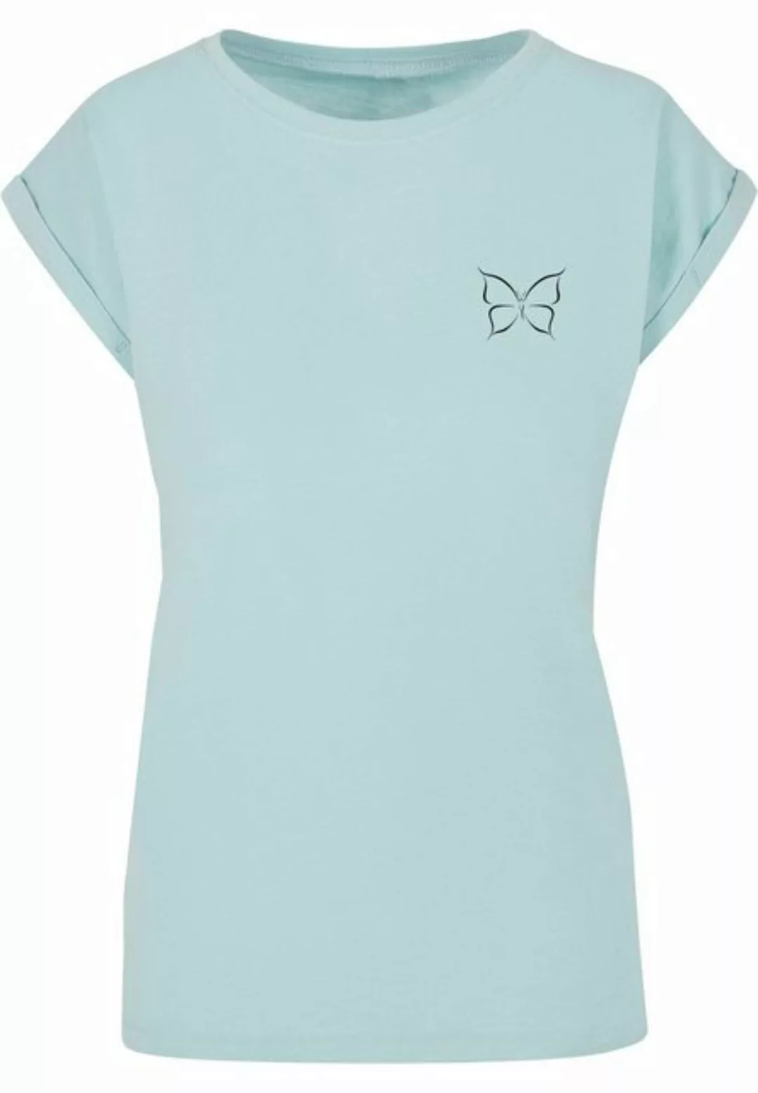 Merchcode T-Shirt Merchcode Damen Ladies Spring - Butterfly T-Shirt (1-tlg) günstig online kaufen