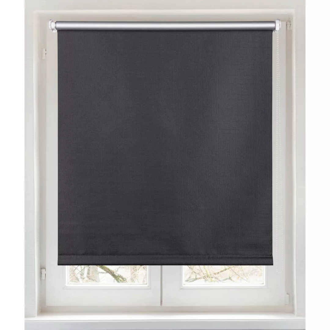 Verdunklungsrollo Darkness anthrazit B/L: ca. 95x150 cm günstig online kaufen