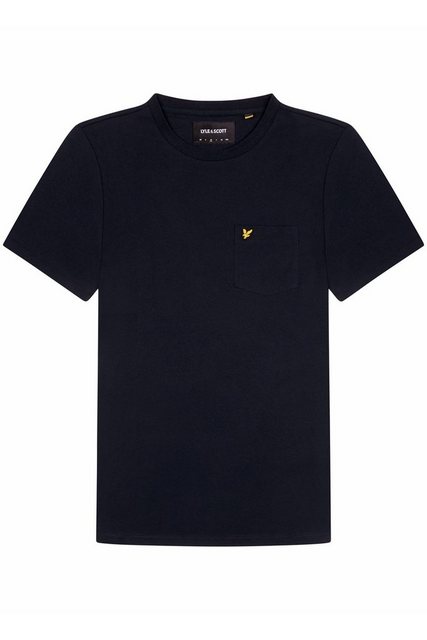 Lyle & Scott T-Shirt Baumwolle, Mit Logo, Rundhalsausschnitt Und Tasche günstig online kaufen