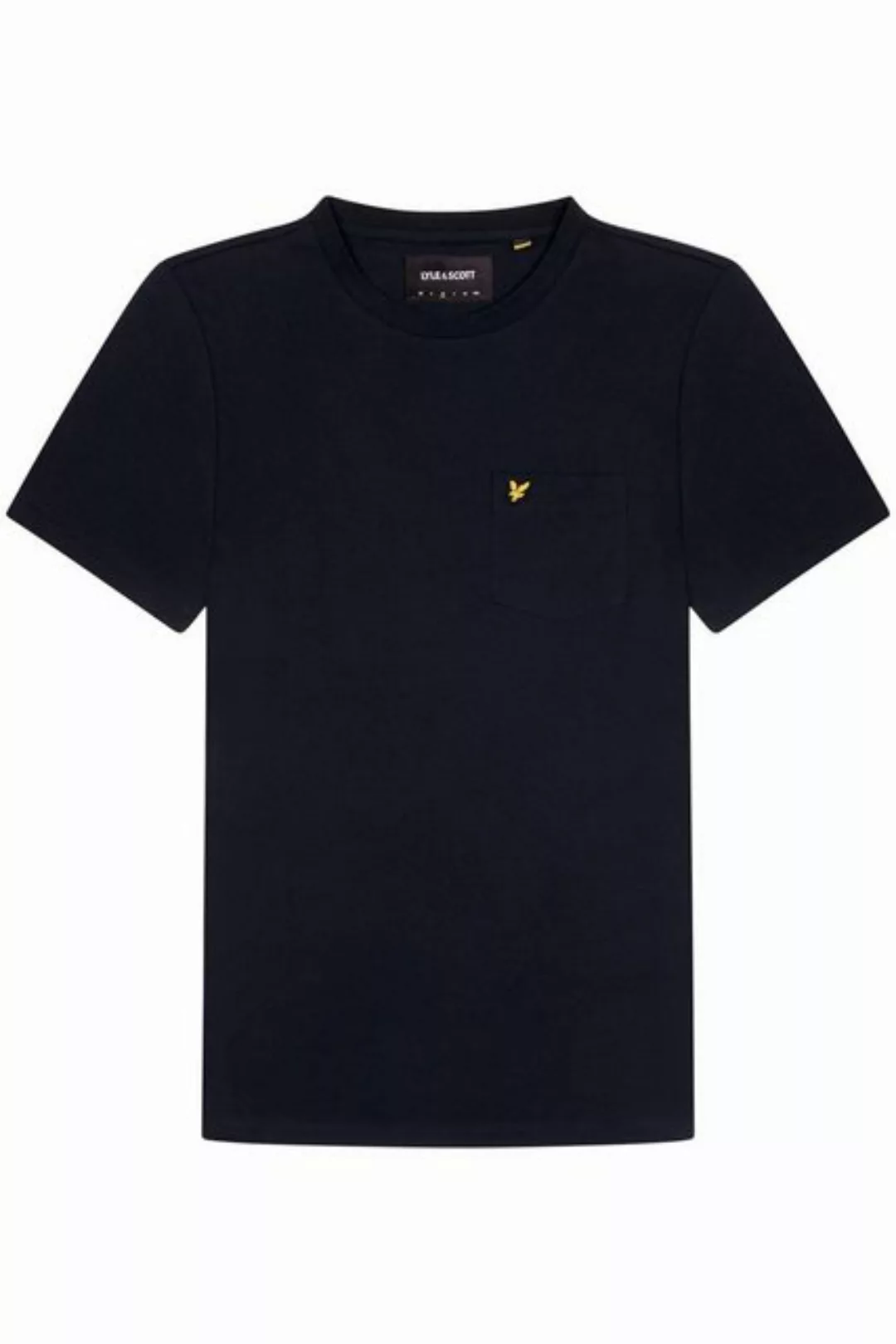 Lyle & Scott T-Shirt Baumwolle, Mit Logo, Rundhalsausschnitt Und Tasche günstig online kaufen