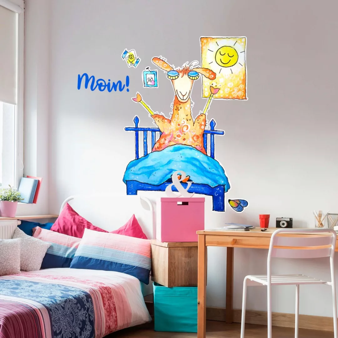 Wall-Art Wandtattoo "Guten Morgen Lama", selbstklebend, entfernbar günstig online kaufen