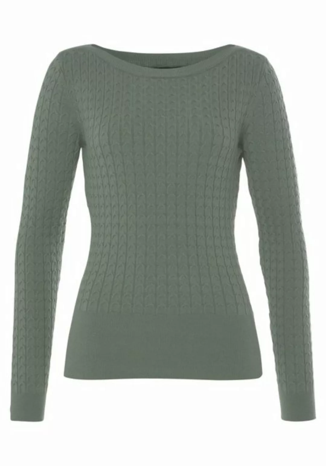 Melrose Strickpullover mit Zopfmuster günstig online kaufen