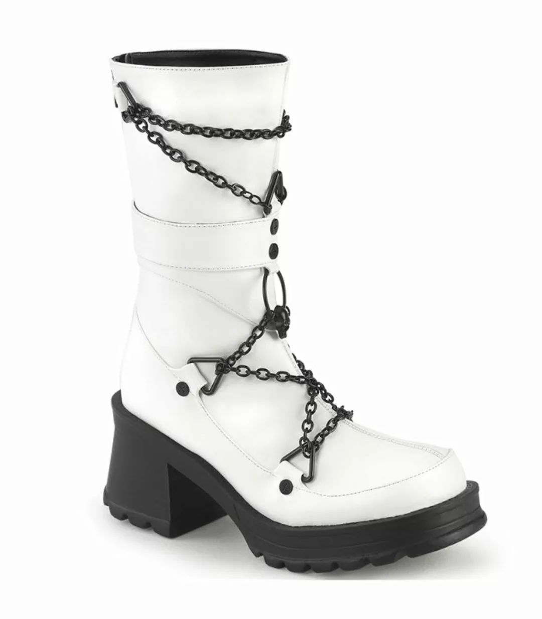 BRATTY-120 Plateau Stiefel - Weiß | Demonia (Schuhgröße: EUR 40) günstig online kaufen