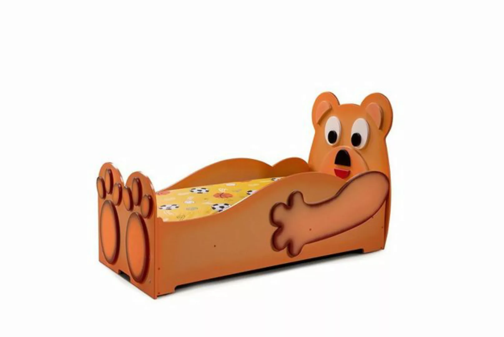 Faizee Möbel Kinderbett [Teddy Bear Small/Big] Kinderzimmerbett in Braun 16 günstig online kaufen