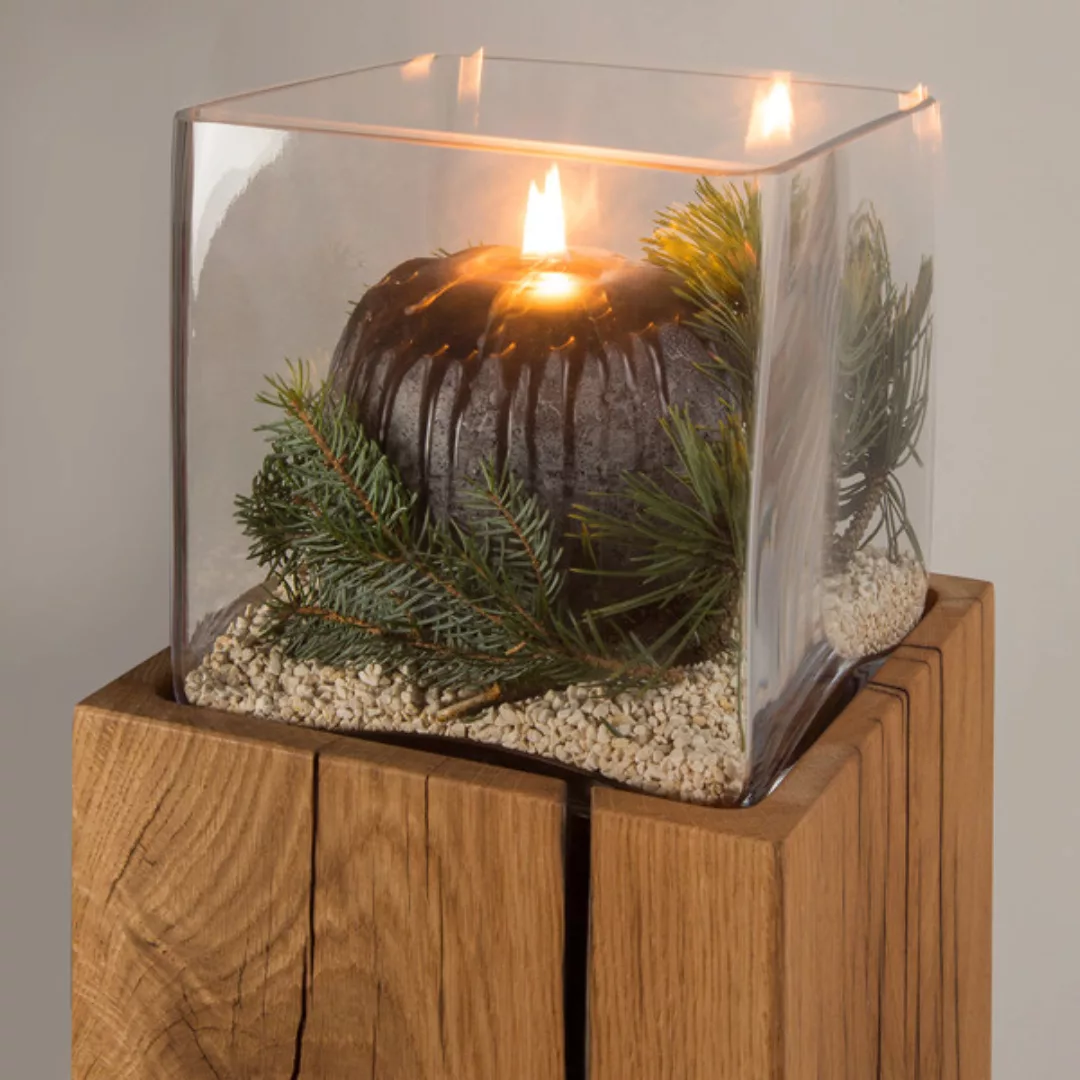 Windlicht 20x20cm Von Greenhaus® Bodenwindlicht Laterne Kerzenständer günstig online kaufen