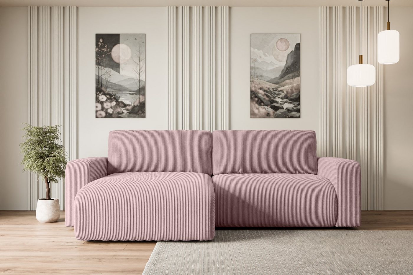 ALTDECOR Ecksofa KLEEA-L, Couch mit Schlaffunktion, Wohnzimmer - Wohnlandsc günstig online kaufen