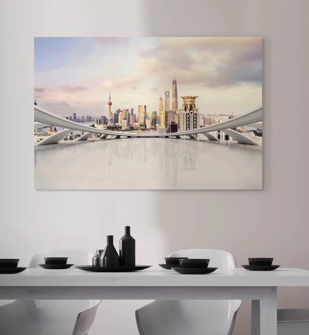 queence Acrylglasbild "Stadt" günstig online kaufen