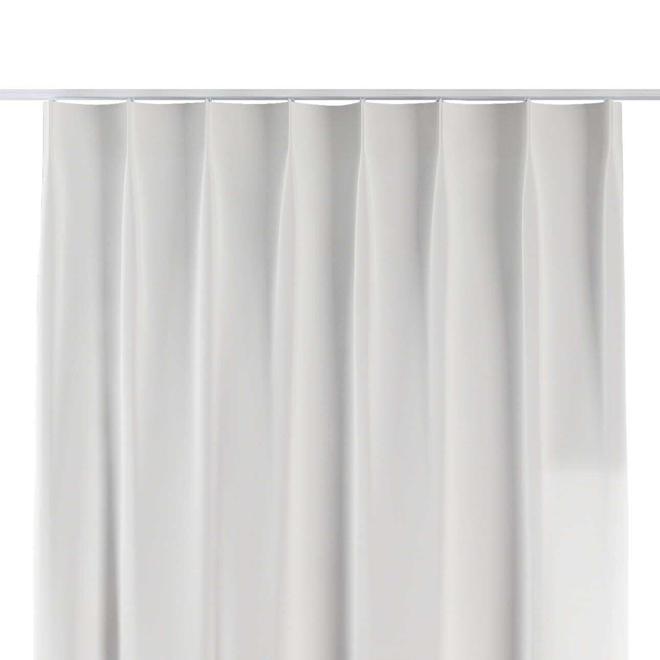 Vorhang mit flämischen 1-er Falten, weiss, Cotton Panama (702-49) günstig online kaufen
