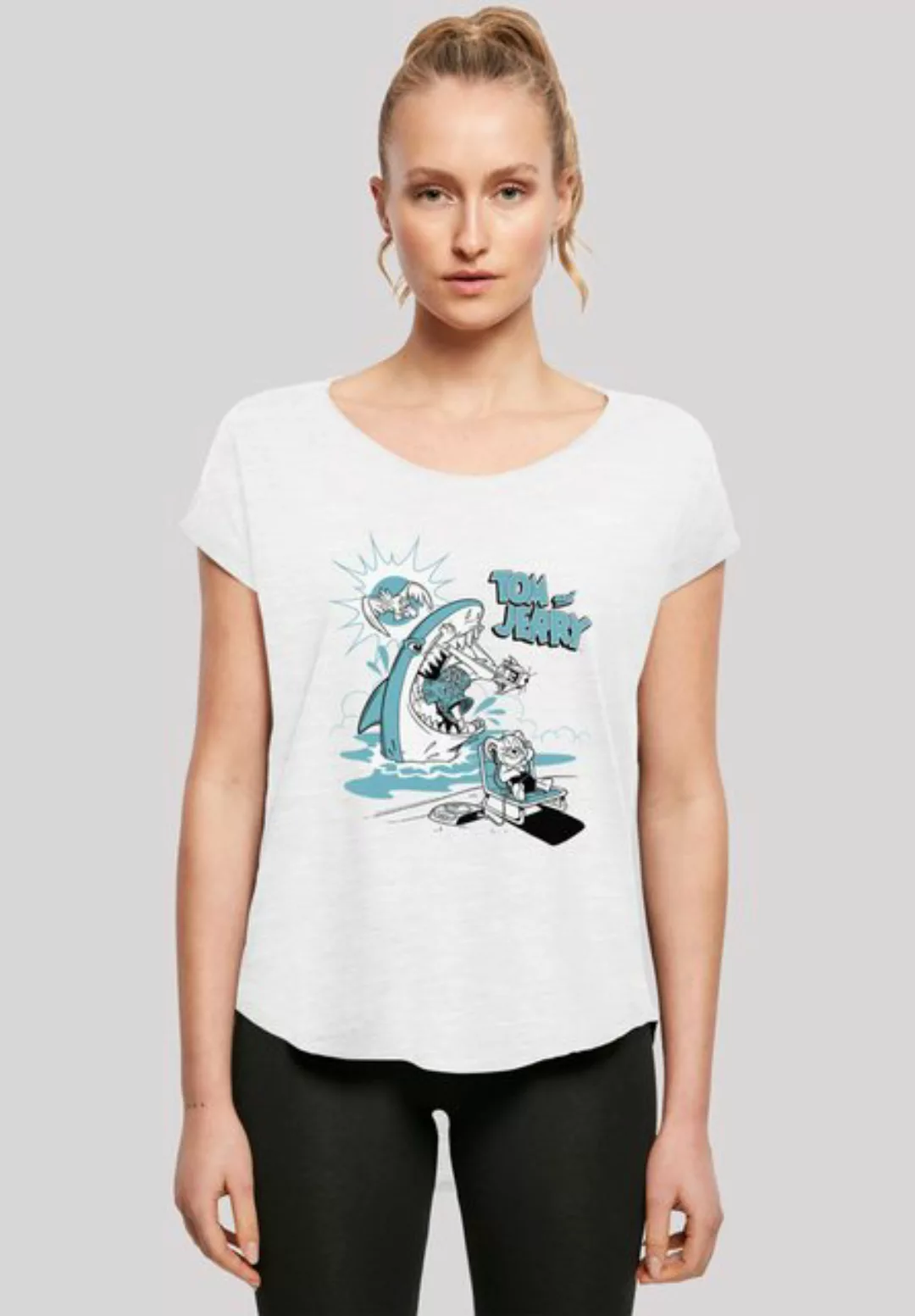 F4NT4STIC T-Shirt Tom and Jerry TV Serie Summer Shark Damen,Premium Merch,L günstig online kaufen