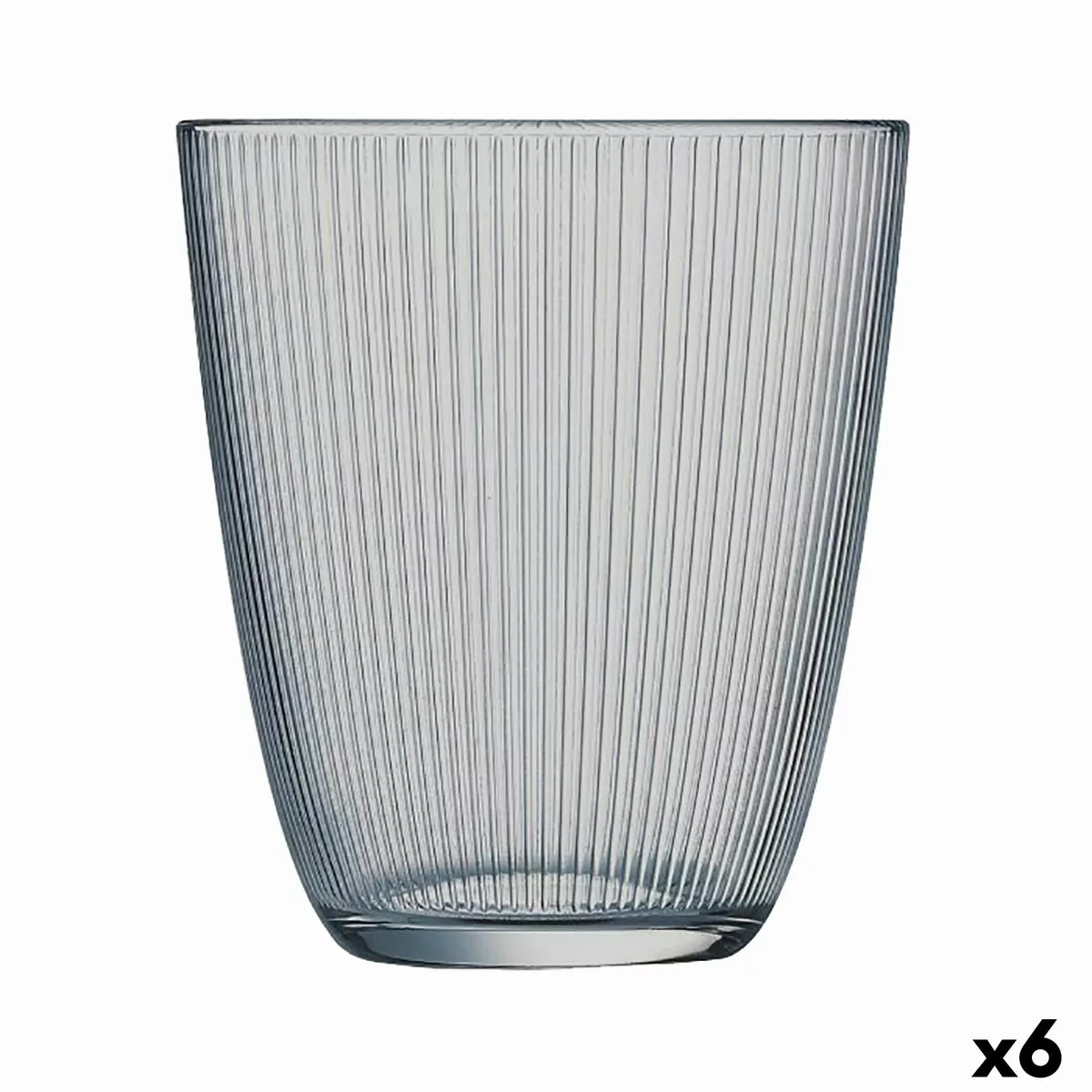 Becher Luminarc Concepto Stripy Grau Glas (310 Ml) (6 Stück) günstig online kaufen