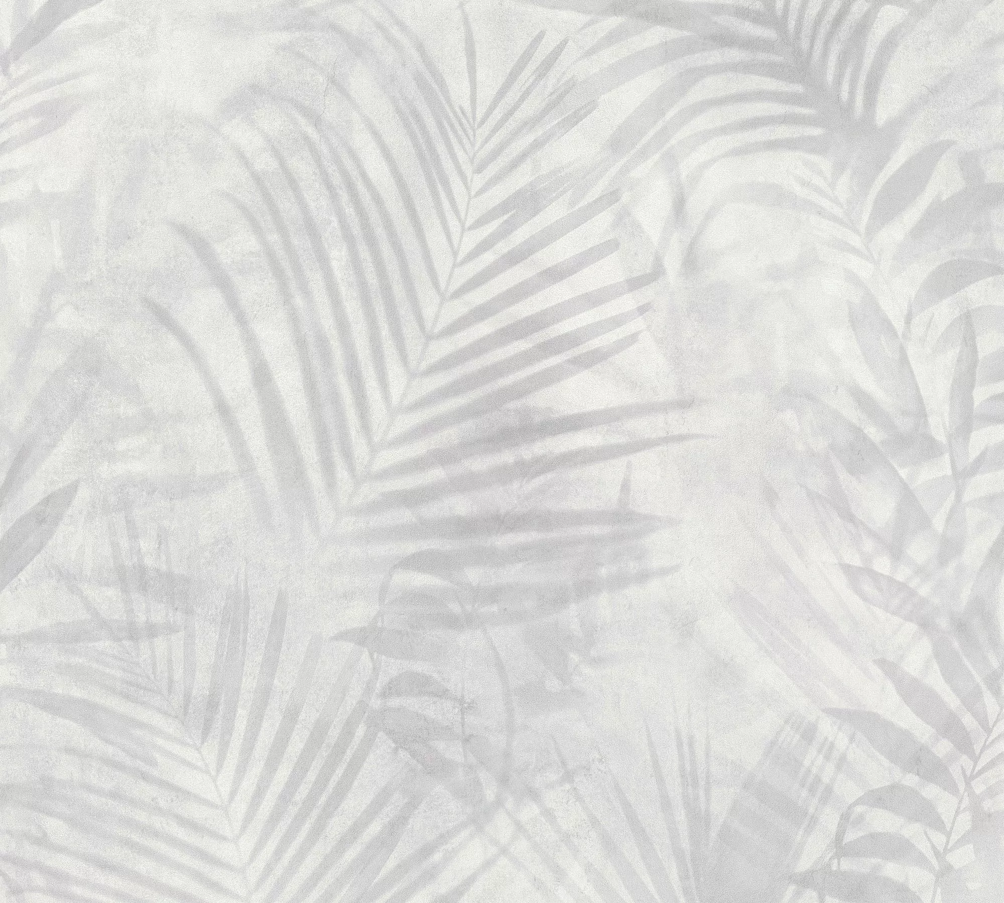 Bricoflor Vlies Palmentapete Hellgrau Aquarell Tapete mit Farn Design in Wa günstig online kaufen