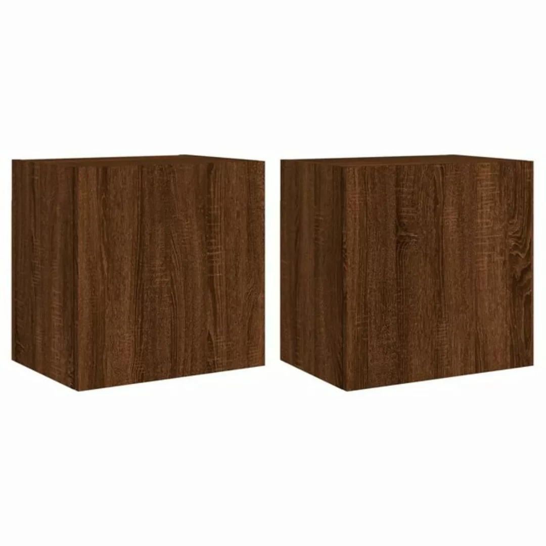 vidaXL Hängeschrank Hängeschrank Wandschränke 2 Stk Braun Eiche-Optik 40,5x günstig online kaufen