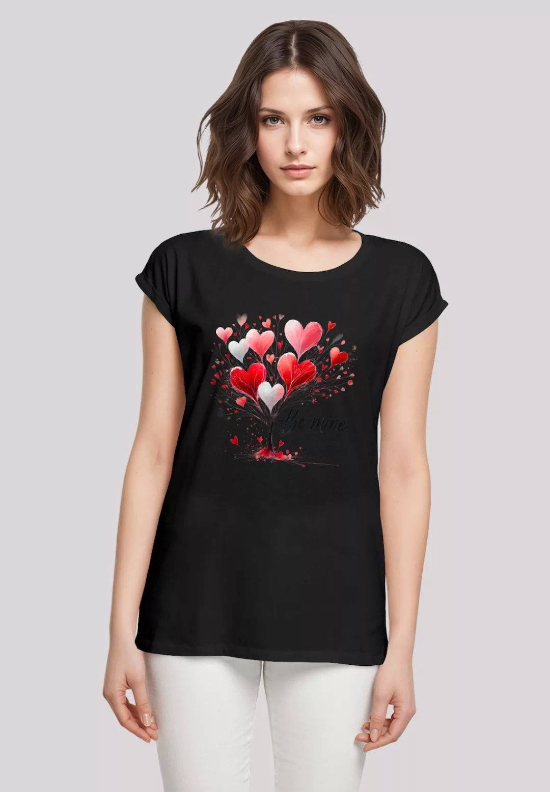 F4NT4STIC T-Shirt "Herzbaum Be Mine", Premium Qualität günstig online kaufen
