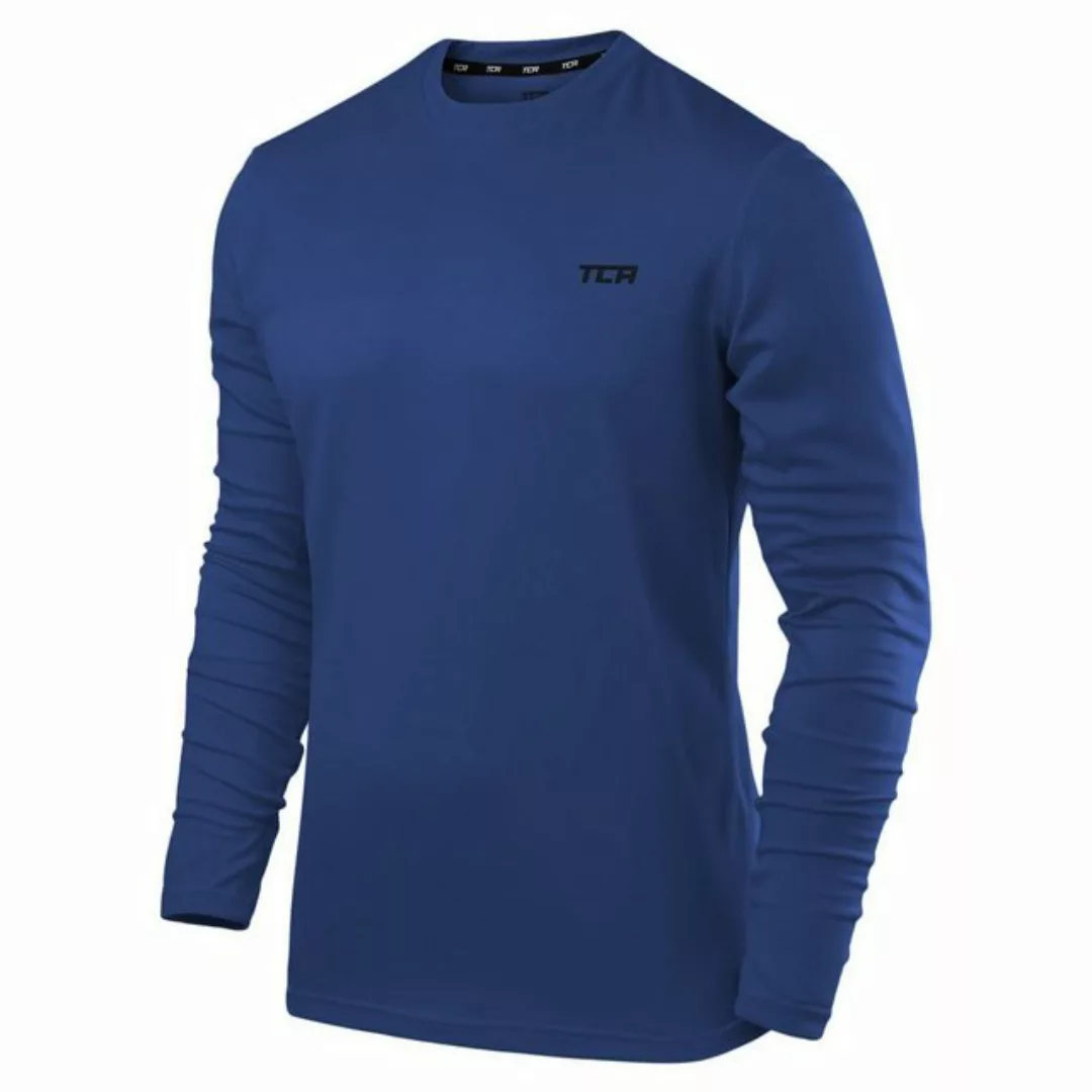 TCA Langarmshirt TCA Herren Langarm Laufshirt - Blau, XXL (1-tlg) günstig online kaufen