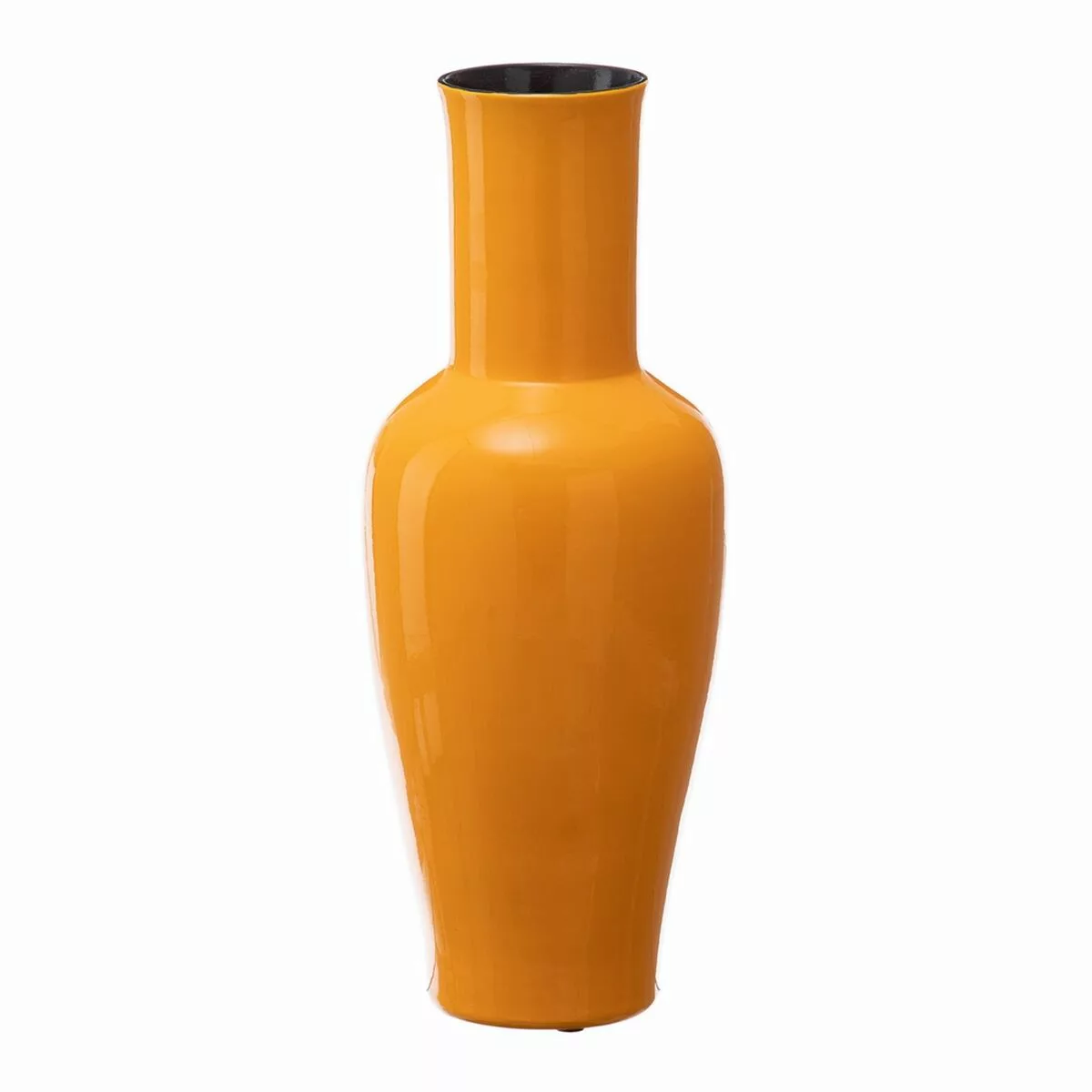 Vase 18 X 18 X 46,5 Cm Aus Keramik Gelb günstig online kaufen