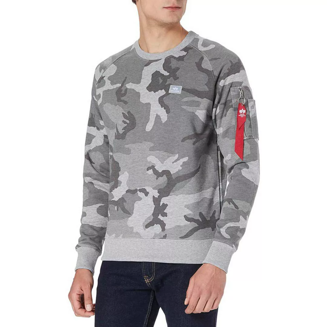 Alpha Industries X-fit Camo Sweatshirt S Grey Camo günstig online kaufen