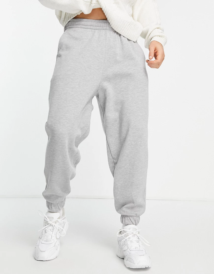 ASOS DESIGN – Oversize-Jogginghose in Kalkgrau günstig online kaufen