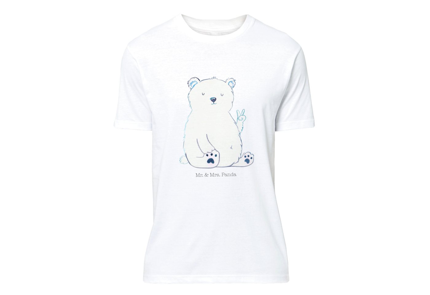 Mr. & Mrs. Panda T-Shirt Eisbär Faul - Weiß - Geschenk, Party, Junggesellen günstig online kaufen