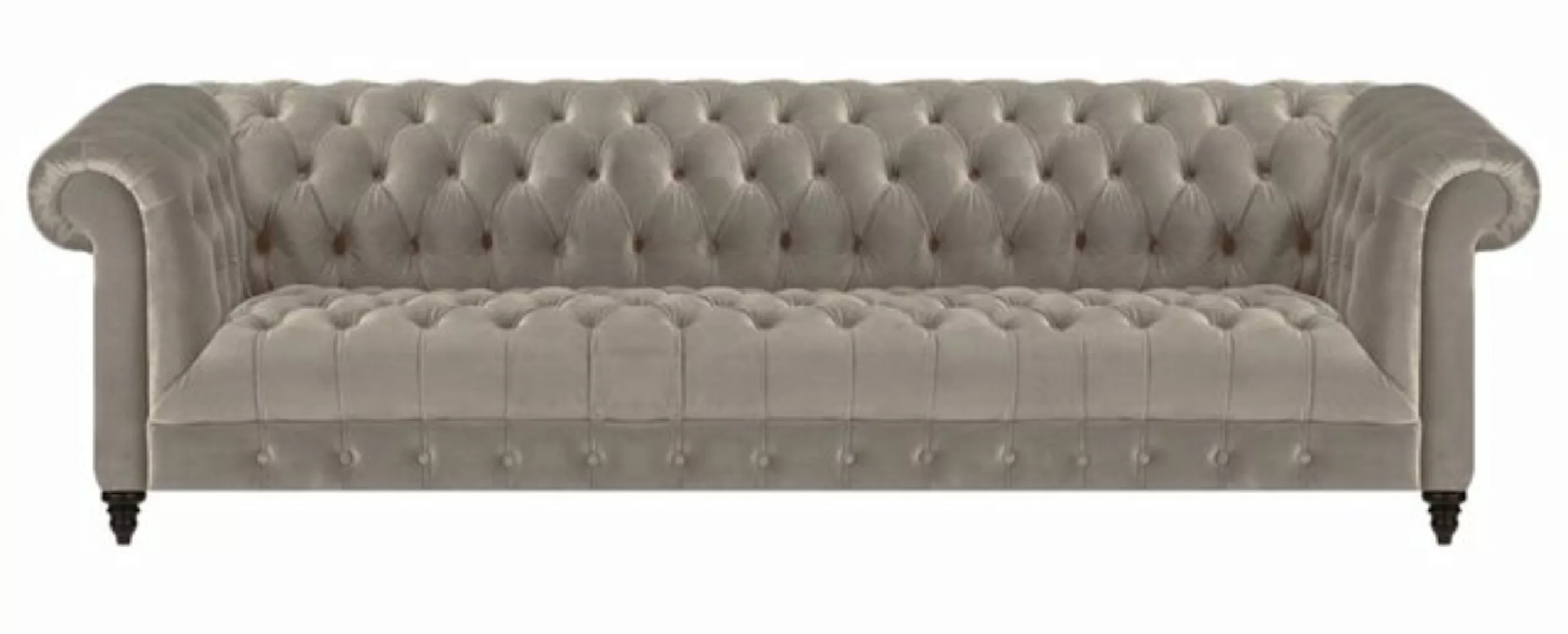 JVmoebel Chesterfield-Sofa Grau Möbel Polstermöbel Viersitzer Sofa Couch Wo günstig online kaufen