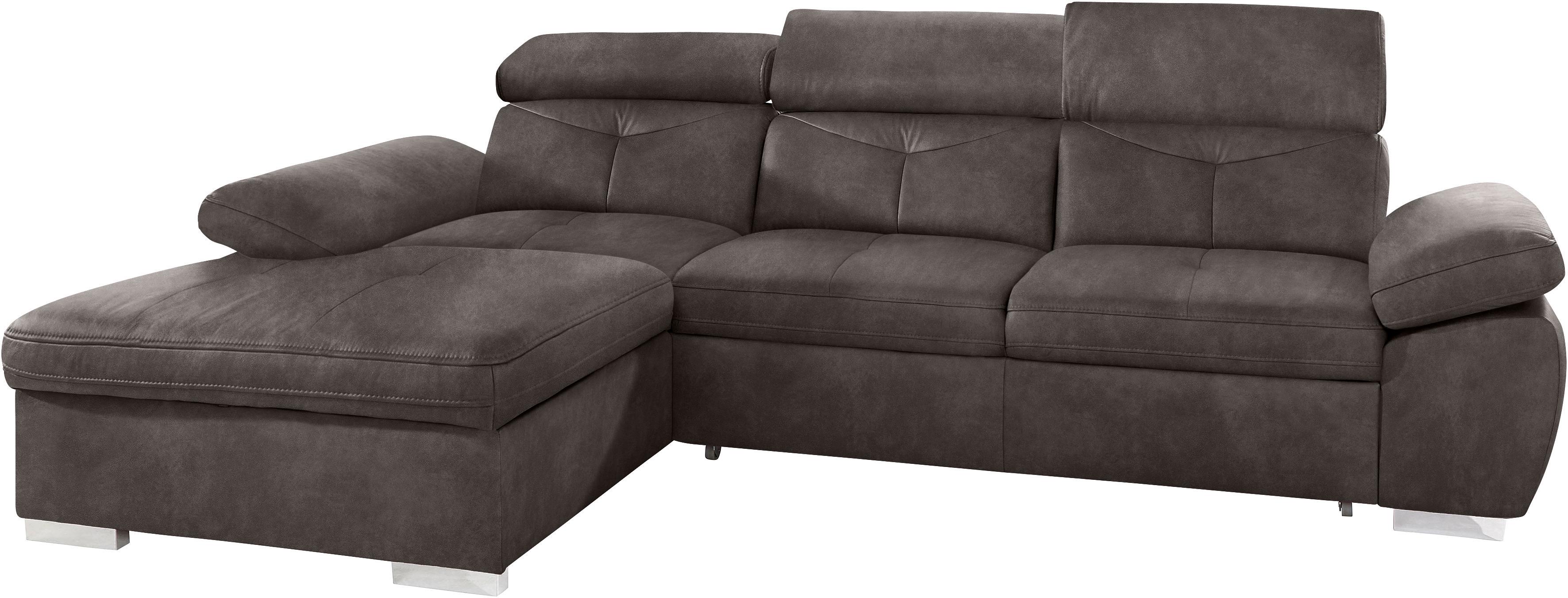 exxpo - sofa fashion Ecksofa "Spring, super bequem, mit Armteil- und Kopfte günstig online kaufen