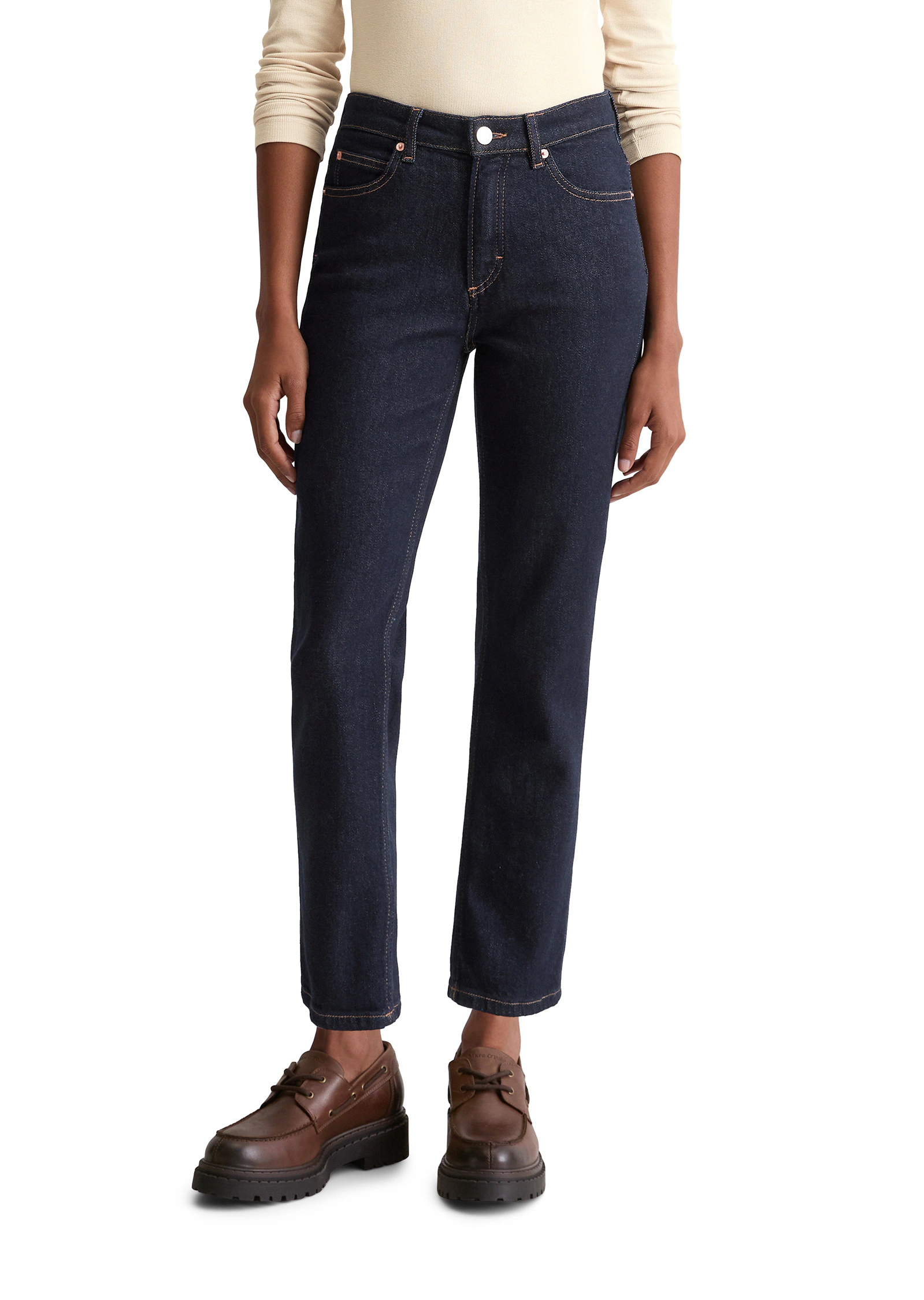 Marc OPolo Straight-Jeans "aus Baumwolle-Lyocell-Stretch" günstig online kaufen