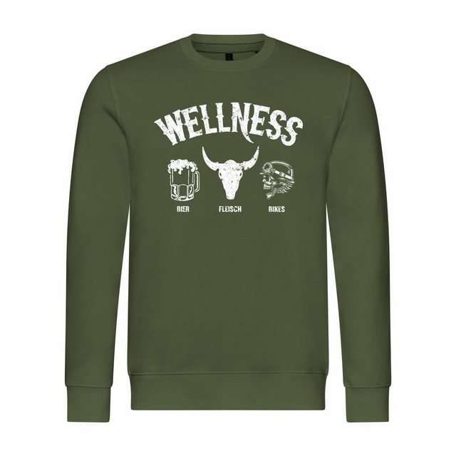 deinshirt Rundhalspullover Herren Sweatshirt Wellness für Biker Mit Print M günstig online kaufen