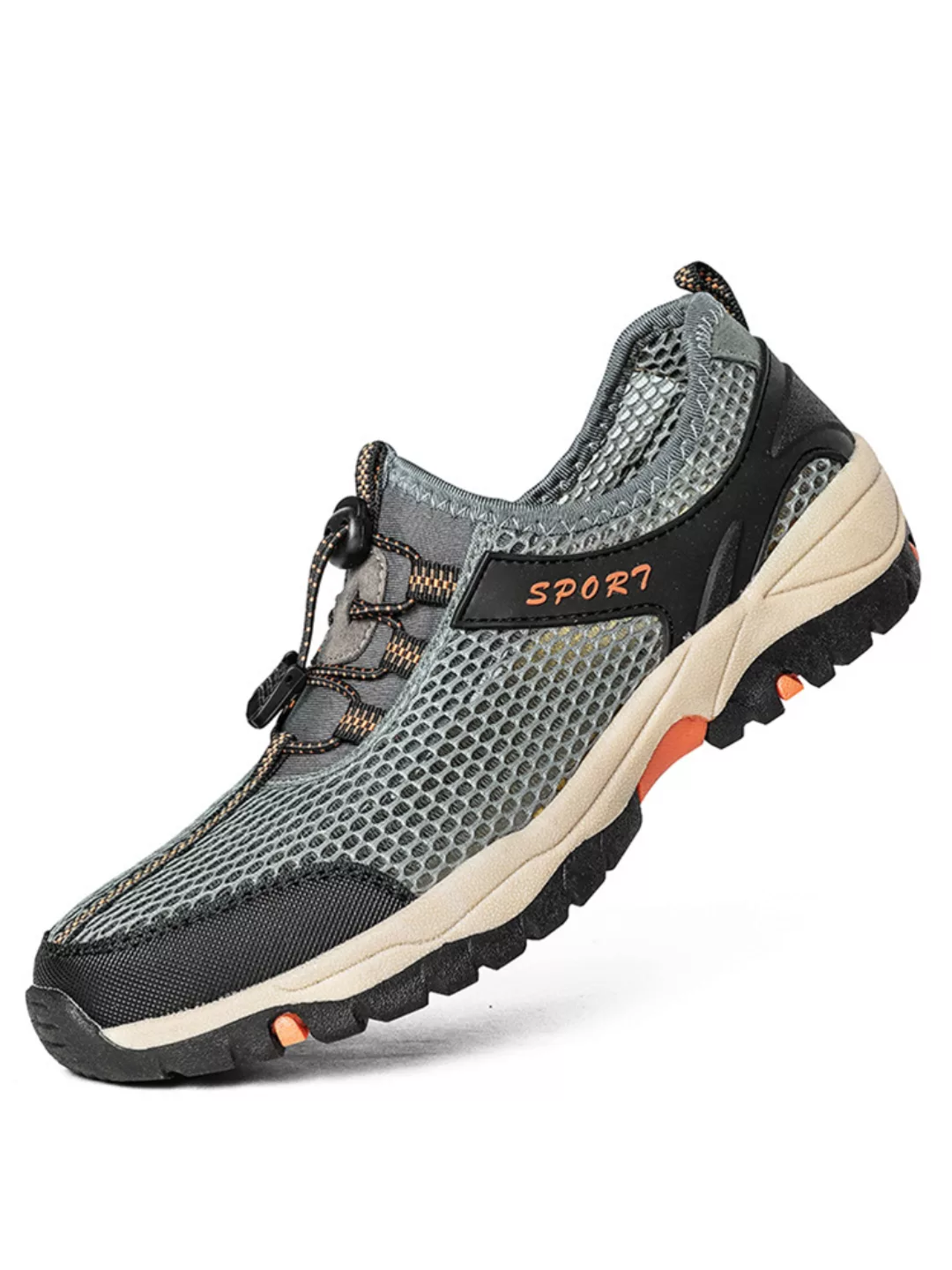 Herren Round Toe Mesh Schnüren Outdoor Outdoor Wandern Wasser Wanderschuhe günstig online kaufen