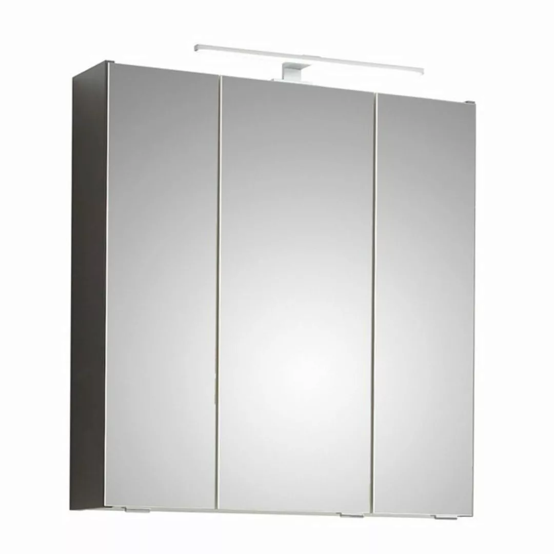 Lomadox Spiegelschrank QENA-66 Badezimmer, 65 cm breit, in Quarzgrau Matt T günstig online kaufen