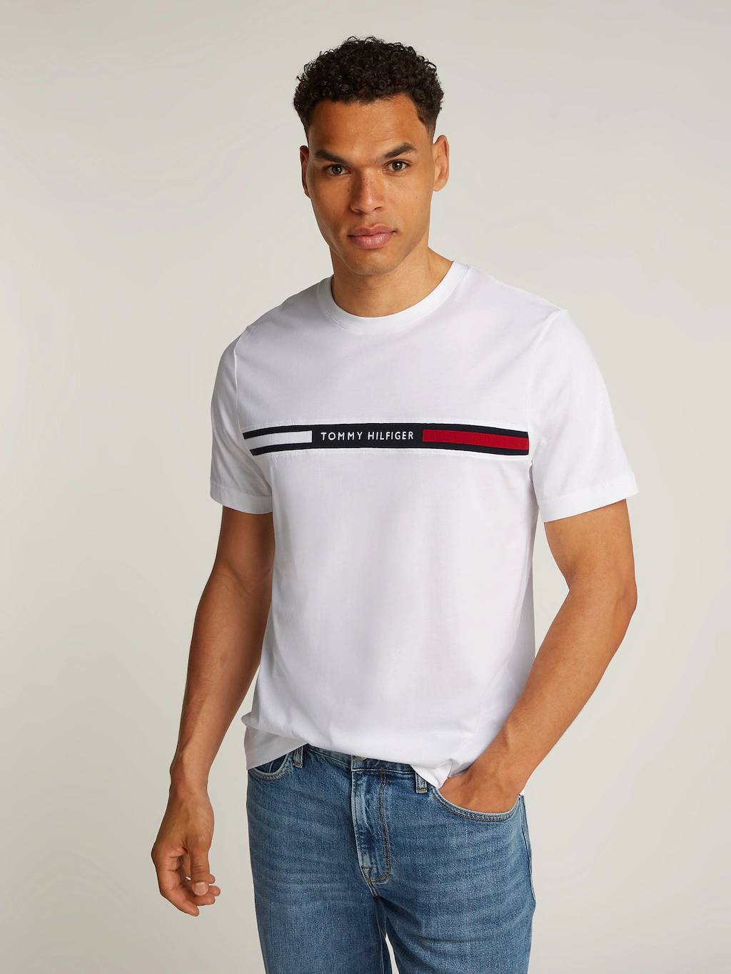 Tommy Hilfiger T-Shirt HILFIGER CHEST INSERT TEE günstig online kaufen