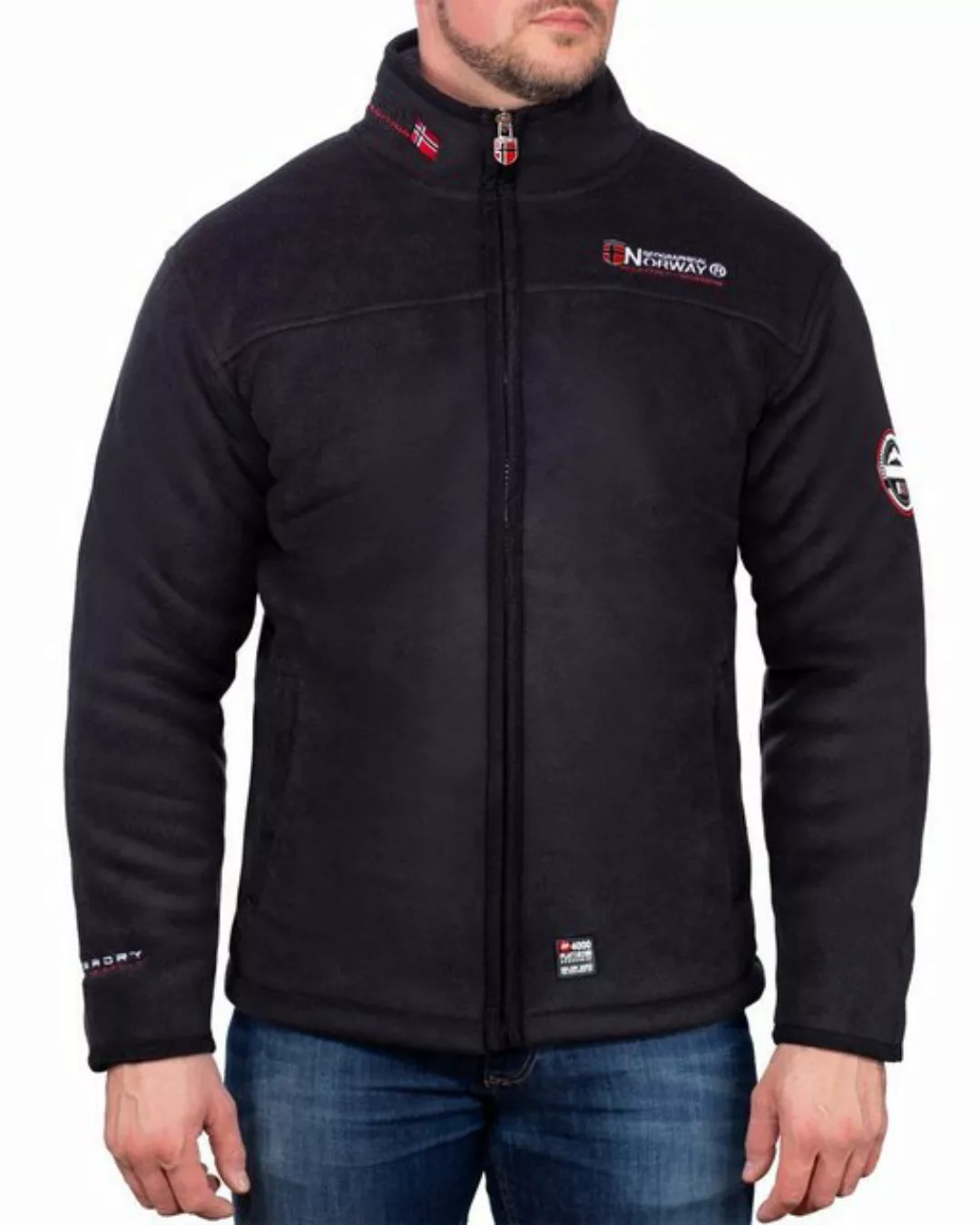 Geographical Norway Fleecejacke Herren Outdoor Jacke baubolt Black - Dark-g günstig online kaufen