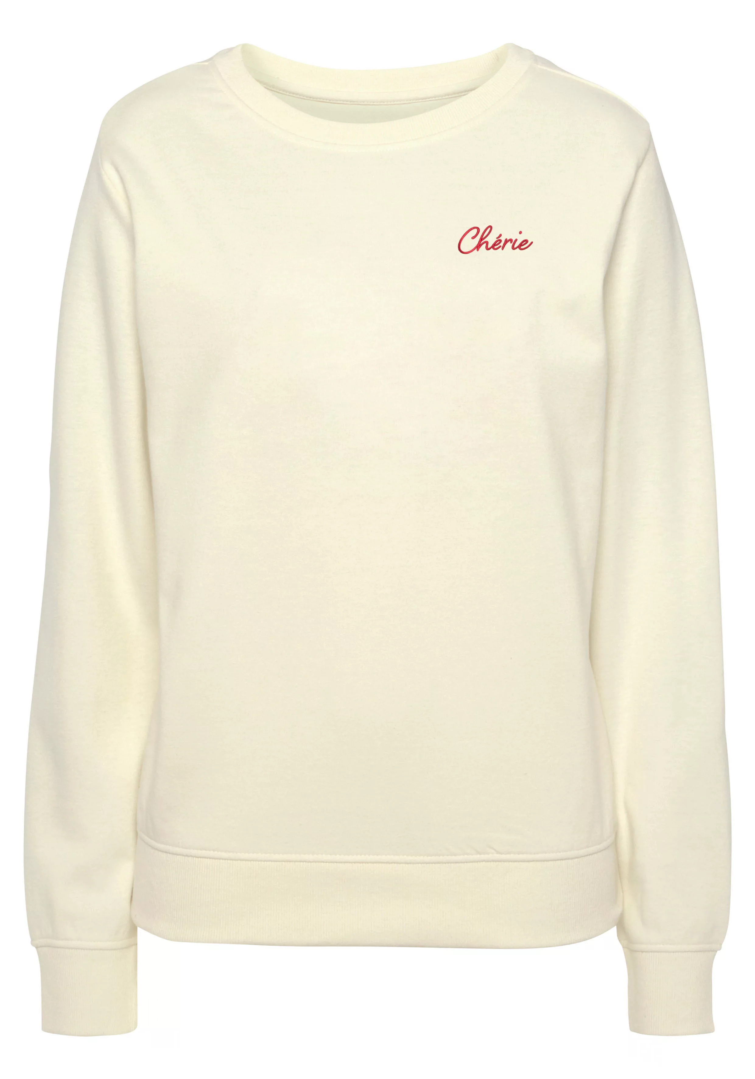 Vivance Sweatshirt (1-tlg) Sweatshirt mit Frontprint, Loungeanzug günstig online kaufen