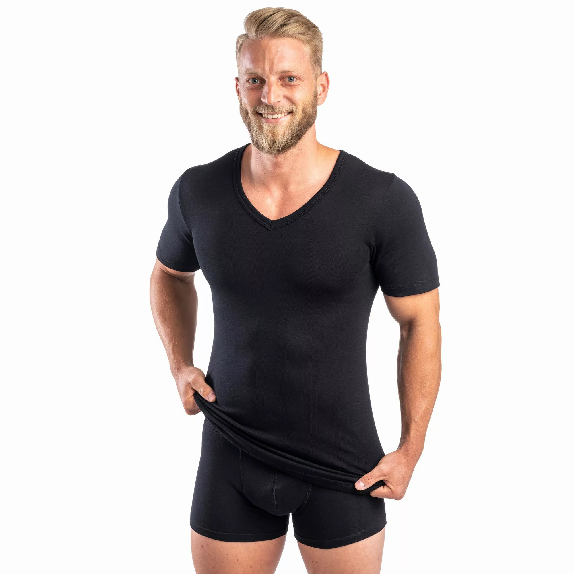 HERMKO Unterziehshirt 554880 Herren kurzarm Shirt günstig online kaufen