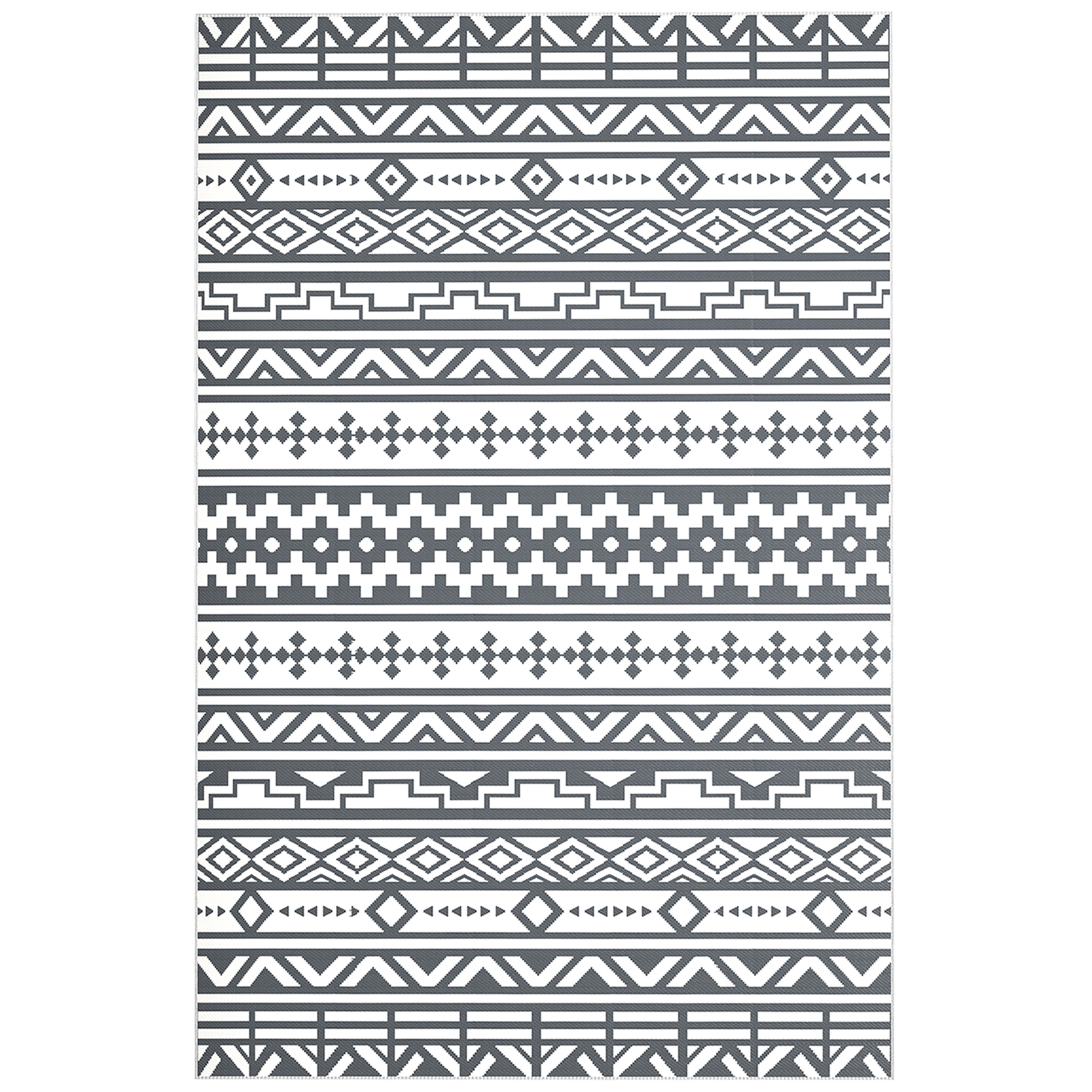 Outsunny Outdoor Teppich robuster Wetterfest Outdoorteppich, faltbar Carpet günstig online kaufen