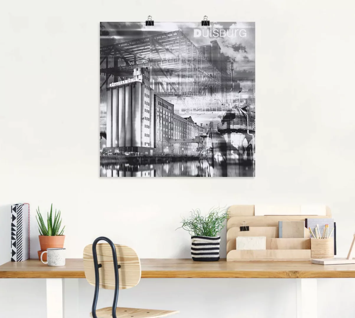 Artland Wandbild "Duisburg Skyline Collage III", Deutschland, (1 St.), als günstig online kaufen