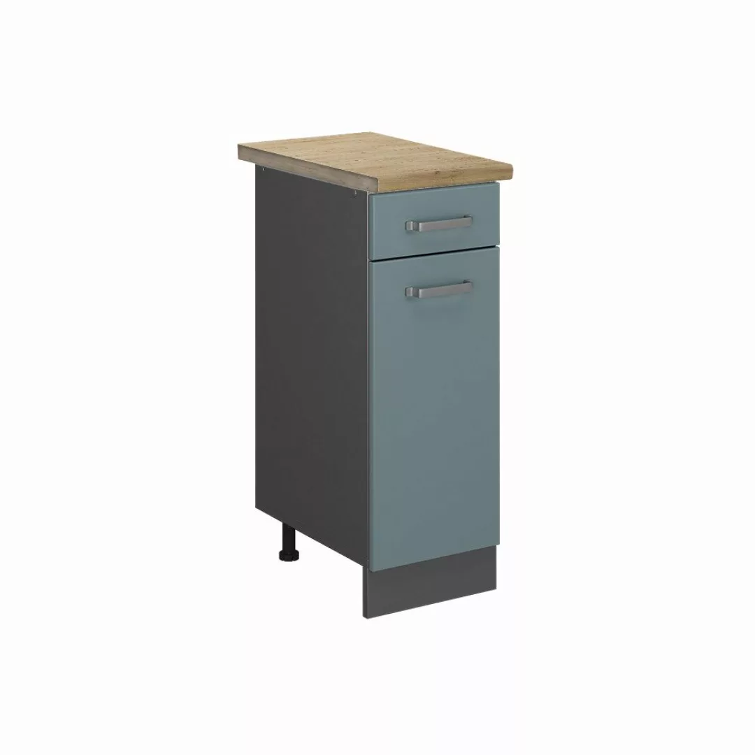 Vicco Unterschrank R-Line, Blau-Grau/Anthrazit, 30 cm, günstig online kaufen