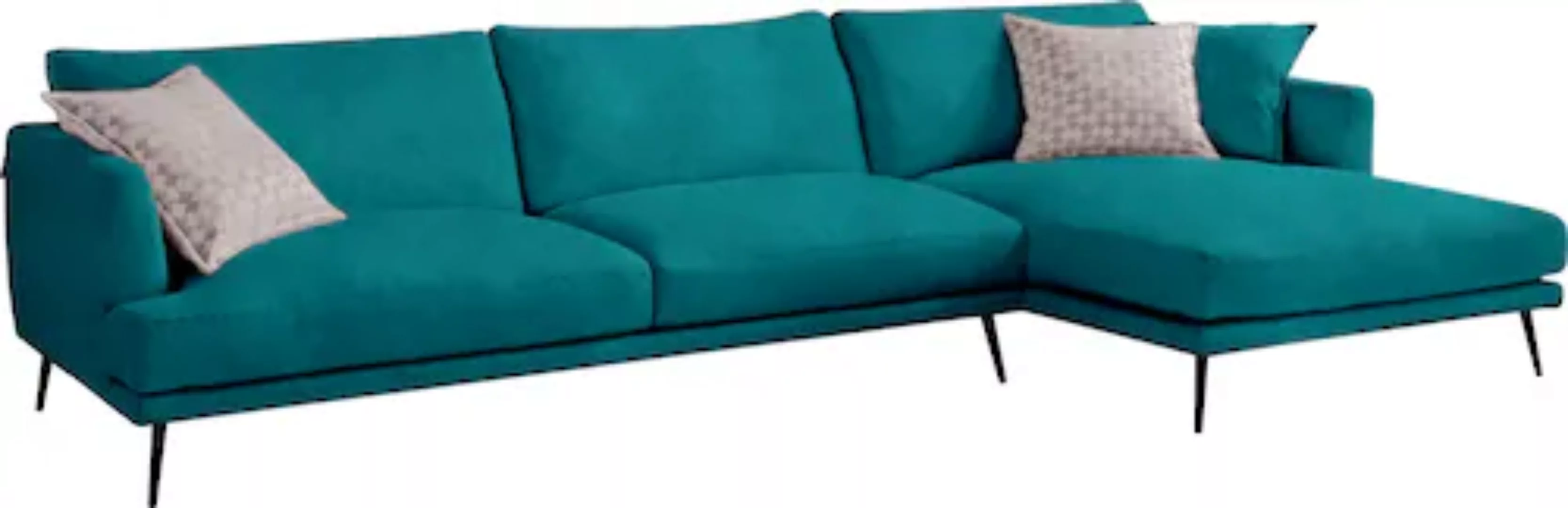 Egoitaliano Ecksofa »Sophia, Designsofa mit extrakomfortablem Sitzkomfort«, günstig online kaufen